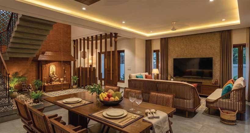 Old Madras – Living and dining with heritage details (artist's impression)