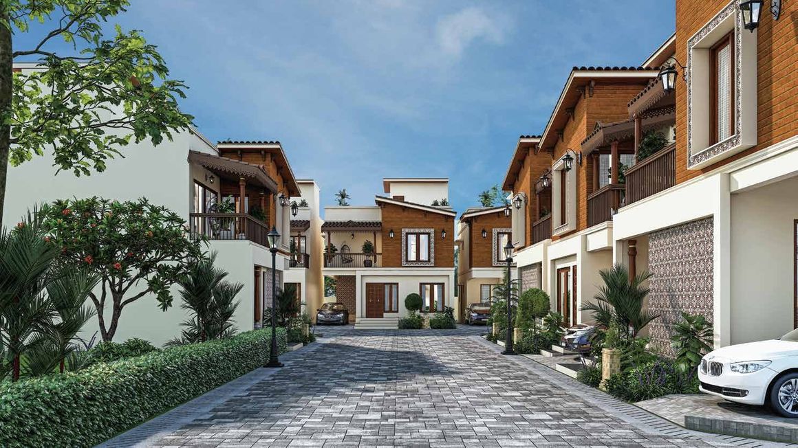 Old Madras – villa streetscape by day (artist's impression)