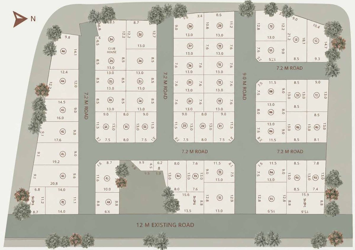 Old Madras master plan – 47 villas and 4 shop plots